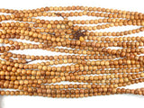 Taxus Chinensis Wood Beads, 6mm Round Beads-Wood-BeadBeyond