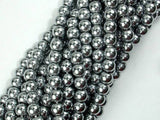 Hematite Beads, Silver, 6mm Round Beads-Gems: Round & Faceted-BeadBeyond