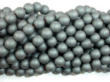 Matte Hematite Beads, 8mm Round Beads-Gems: Round & Faceted-BeadBeyond