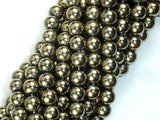 Hematite Beads-Gold, 8mm Round Beads-Gems: Round & Faceted-BeadBeyond