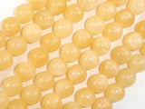 Yellow Jade Beads, 10mm(10.5mm) Round Beads-Gems: Round & Faceted-BeadBeyond