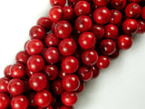 Red Bamboo Coral Beads, 12mm Round Beads-Gems: Round & Faceted-BeadBeyond
