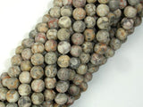 Matte Fossil Jasper Beads, 6mm Round Beads-Gems: Round & Faceted-BeadBeyond