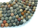 Matte Polychrome Jasper, 8mm Round Beads-Gems: Round & Faceted-BeadBeyond