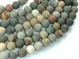 Matte Polychrome Jasper, 10mm Round Beads-Gems: Round & Faceted-BeadBeyond