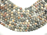 Matte Polychrome Jasper, 10mm Round Beads-Gems: Round & Faceted-BeadBeyond