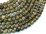 Orange Dendritic Jade Beads, 8mm Round Beads-Gems: Round & Faceted-BeadBeyond