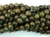 Orange Dendritic Jade Beads, 8mm Round Beads-Gems: Round & Faceted-BeadBeyond