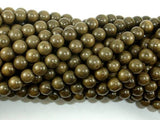 Green Silkwood Beads, 6mm Round Beads-Wood-BeadBeyond