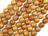 Taxus Chinensis Wood Beads, 10mm Round Beads-Wood-BeadBeyond
