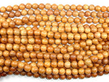 Taxus Chinensis Wood Beads, 10mm Round Beads-Wood-BeadBeyond