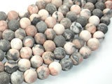 Matte Pink Zebra Jasper, 10mm Round Beads-Gems: Round & Faceted-BeadBeyond