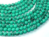 Howlite Turquoise Beads Green, 8mm Round Beads-Gems: Round & Faceted-BeadBeyond