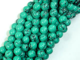 Howlite Turquoise Beads Green, 8mm Round Beads-Gems: Round & Faceted-BeadBeyond