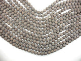 Matte Brown Snowflake Obsidian Beads, 8mm Round Beads-Gems: Round & Faceted-BeadBeyond