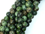Dendritic Green Jade Beads, 10mm Round Beads-Gems: Round & Faceted-BeadBeyond