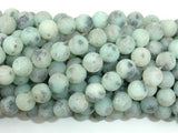 Matte Sesame Jasper Beads, Kiwi Jasper, 8mm Round Beads-Gems: Round & Faceted-BeadBeyond