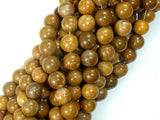 Agate Beads-Brown, 8mm(8.5mm)-Agate: Round & Faceted-BeadBeyond