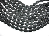 Black Lava, 13x18mm Oval Beads, 15 Inch-Gems:Oval,Rectangle,Coin-BeadBeyond