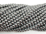 Hematite Beads-Silver, 4mm Round Beads-Gems: Round & Faceted-BeadBeyond