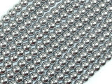 Hematite Beads, Silver, 6mm Round Beads-Gems: Round & Faceted-BeadBeyond