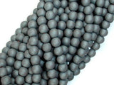 Matte Hematite Beads, 6mm Round Beads-Gems: Round & Faceted-BeadBeyond