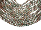 Red Green Garnet Beads, Kashgar Garnet, 8mm Round Beads-Gems: Round & Faceted-BeadBeyond