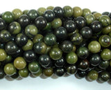 African Green Autumn Jasper Beads, 8mm (8.4mm)-Gems: Round & Faceted-BeadBeyond