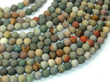 Matte Polychrome Jasper, 6mm Round Beads-Gems: Round & Faceted-BeadBeyond