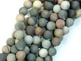 Matte Polychrome Jasper, 10mm Round Beads-Gems: Round & Faceted-BeadBeyond