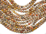 Chert Brecciated Jasper Beads, Round, 8mm-Gems: Round & Faceted-BeadBeyond