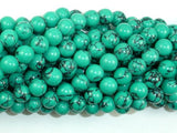 Howlite Turquoise Beads Green, 8mm Round Beads-Gems: Round & Faceted-BeadBeyond