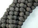 Matte Brown Snowflake Obsidian Beads, 8mm Round Beads-Gems: Round & Faceted-BeadBeyond