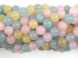 Jade Beads, Multi color, 8mm Round Beads-Gems: Round & Faceted-BeadBeyond