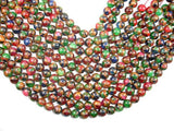 Mosaic Stone Beads-Multi color, 10mm, Round Beads-Gems: Round & Faceted-BeadBeyond