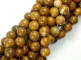 Agate Beads-Brown, 10mm(10.4mm) Round-Agate: Round & Faceted-BeadBeyond