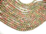 Matte Unakite, 6mm Round Beads-Gems: Round & Faceted-BeadBeyond