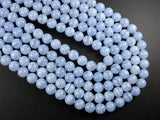 Blue Chalcedony Beads, Blue Lace Agate Beads, 10mm Round-Gems: Round & Faceted-BeadBeyond
