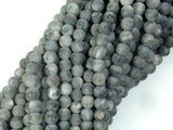 Matte Black Labradorite Beads, Matte Larvikite, 4mm Round Beads-Gems: Round & Faceted-BeadBeyond