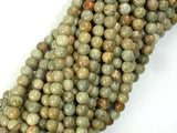 Silver Leaf Jasper Beads, 4mm Round Beads-Gems: Round & Faceted-BeadBeyond