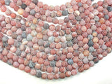 Frosted Matte Agate, Dragon Vein Agate, 10mm Round Beads-Gems: Round & Faceted-BeadBeyond