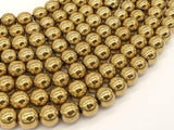 Hematite Beads-Gold, 10mm Round Beads-Gems: Round & Faceted-BeadBeyond