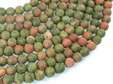Matte Unakite Beads, 8mm Round Beads-Gems: Round & Faceted-BeadBeyond