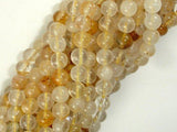 Yellow Quartz, 6mm(6.3mm) Round Beads-Gems: Round & Faceted-BeadBeyond