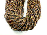 Matte Tiger Eye, 4mm Round Beads-Gems: Round & Faceted-BeadBeyond
