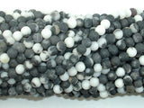 Matte Zebra Jasper Beads, 4mm Round Beads-Gems: Round & Faceted-BeadBeyond
