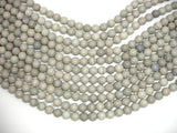 Gray Banded Jasper, 8mm Round Beads-Gems: Round & Faceted-BeadBeyond