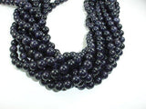 Blue Goldstone Round Beads, 10mm-Gems: Round & Faceted-BeadBeyond