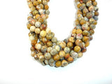 Crazy Lace Agate Beads Faceted Round, 8mm-Gems: Round & Faceted-BeadBeyond