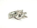 Metal Charms - Animal Kitty Pendant, Zinc Alloy, Antique Silver Tone, 2pcs-Metal Findings & Charms-BeadBeyond